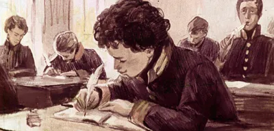 Картинки пушкин в лицее фото