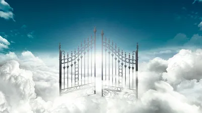 мультяшный фон из белых каменных столбов у ворот рая, врата рая, небесные  врата белые каменные столбы, небесное облако фон картинки и Фото для  бесплатной загрузки