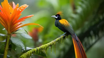 Райская птица с большим клювом - 72 фото