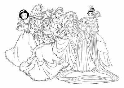 Раскраска Принцесса Эстель | Раскраски для маленьких принцесс