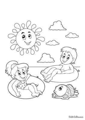 Раскраски. Лето | Summer coloring pages, Coloring pages, Coloring books