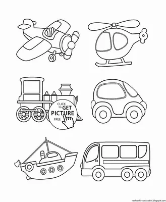 Раскраски Транспорт картинки для детей (38 шт.) - скачать или распечатать  бесплатно #15093