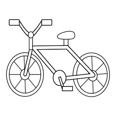 Раскраска Велосипед распечатать или скачать