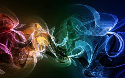 Разноцветный дым скачать фото обои для рабочего стола