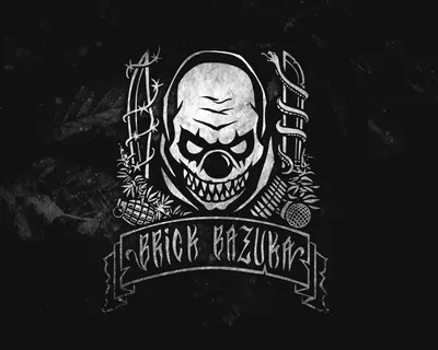 Скачать обои Музыка, Логотип, Music, Black, Russian Hip-Hop, Underground,  the Chemodan Clan, Evil Clown, раздел музыка в разрешении 1280x1024