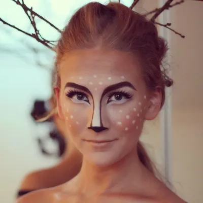 Рисунки на лице для детей как альтернатива костюмам | Halloween animals  makeup, Deer halloween makeup, Animal makeup
