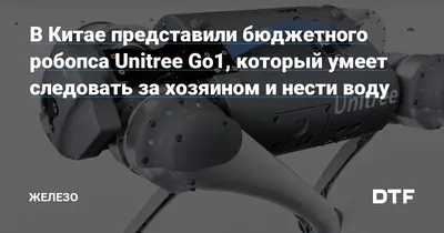 Робопес Unitree Robotics Go1 купить по лучшей цене в Алматы и Нур-Султан –  Drone.kz