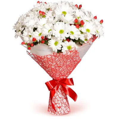Белые ромашки для любимой девушки, артикул: 333083184, с доставкой в город  Москва (внутри МКАД)