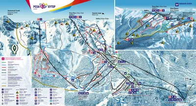 Роза Хутор: горнолыжный курорт, трассы и спуски, цены и ски-пассы, что  посмотреть и чем заняться после катания — Яндекс Путешествия