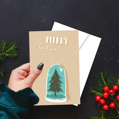 12 разных рождественских дизайнерских открыток, разные праздничные открытки  Санта-Клауса, 12 поздравительных открыток с рождественскими мотивами с  конвертами | AliExpress