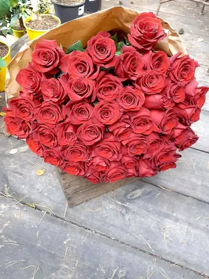 Червени Рози - 45 бр. - Passiflori - Доставка на цветя и букети