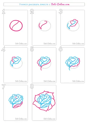как нарисовать розы / LetsDrawIt