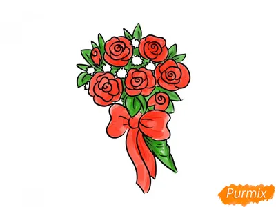 Иллюстрация Как я пробовал розы рисовать. Часть 1 в стиле другое |