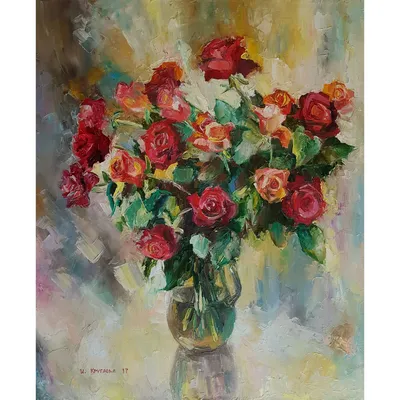 Букет из 15 красных роз в вазе Ведёрко купить по цене 4 030 руб. с  доставкой в Краснодаре