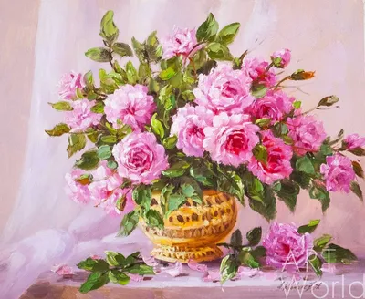 Розы в вазе\" набор для вышивания - Лавка рукоделия