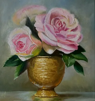 Картина по номерам Розовые розы в вазе, Raskraski, GX9447 - описание,  отзывы, продажа | CultMall
