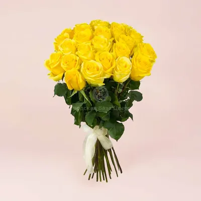 Желтые розы с красными \"Smile\" за 10 390 руб. | Бесплатная доставка цветов  по Москве