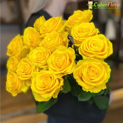 Оливия: кустовые пионовидные жёлтые розы с эвкалиптом по цене 9555 ₽ -  купить в RoseMarkt с доставкой по Санкт-Петербургу