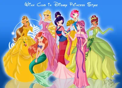 Смотрите, как художница превратила фей Winx в принцесс Disney
