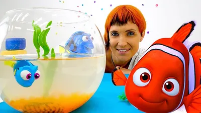 Видео для детей - Бассейн для рыбки игрушки Дори - YouTube