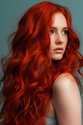 Рыжие волосы — это новый черный. | Премиум Фото