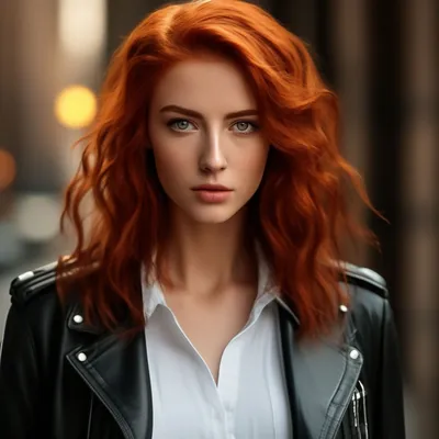 Красивая девушка рыжие волосы до …» — создано в Шедевруме