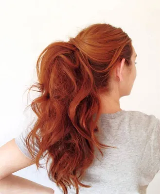Короткие рыжие волосы со спины - 72 photo