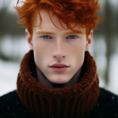 Ginger boy Рыжий парень, мороз, …» — создано в Шедевруме