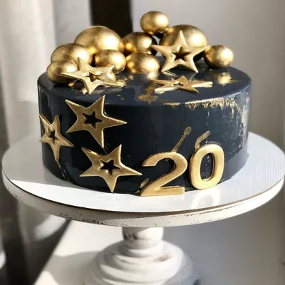 Купить Торт для парня на день рождения 20 лет №95 — 950 грн/кг*Без учета  стоимости декора Cupcake Studio 2022