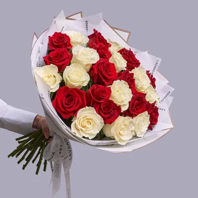 Букет 35 красных роз купить за 7 850 руб. с круглосуточной доставкой |  Мосцветторгком