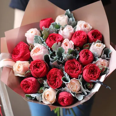 Большие букеты красных роз - купить с доставкой в Новосибирске от ЕвроFlora