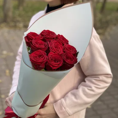 Букет 25 эквадорских красных и белых роз 50 см - купить розы в Омске в  цветочной мастерской Лаванда