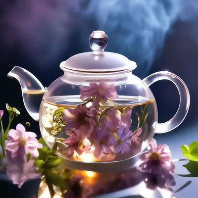 Foto Stock Чай в изящном чайном сервизе, лимон и цветы на балконе под  лучами солнца. | Adobe Stock