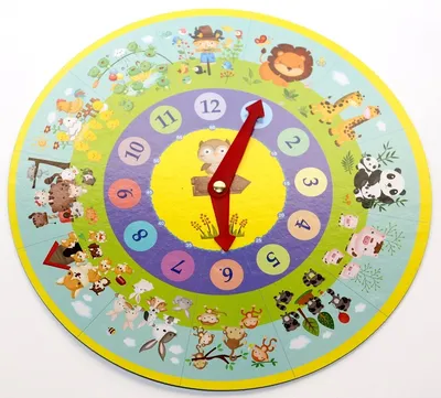 Обучающие настенные часы для детей, Обучающие Часы для обучения времени |  AliExpress