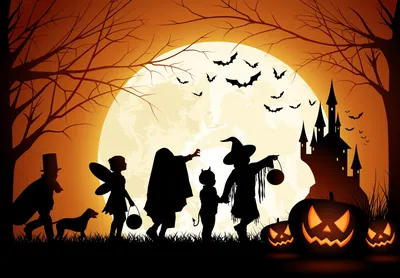С днем хеллоуина друзья!» — создано в Шедевруме