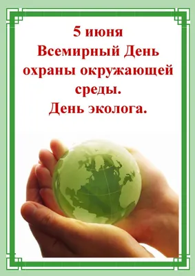 С праздником! С Днем охраны окружающей среды и Днем Эколога! – ЛИВЕНЬ