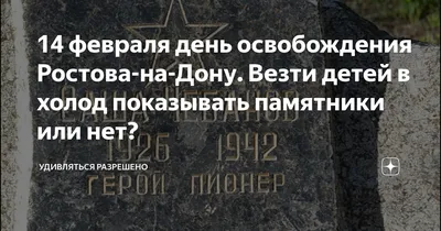 День освобождения Ростова-на-Дону от немецко-фашистских захватчиков