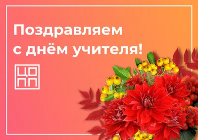 Поздравляем с днем учителя!