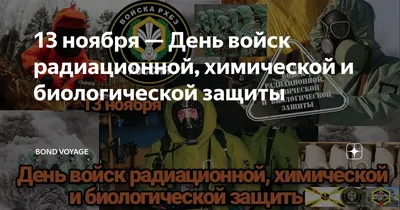 13 ноября - День войск радиационной, химической и биологической защиты - ТИА