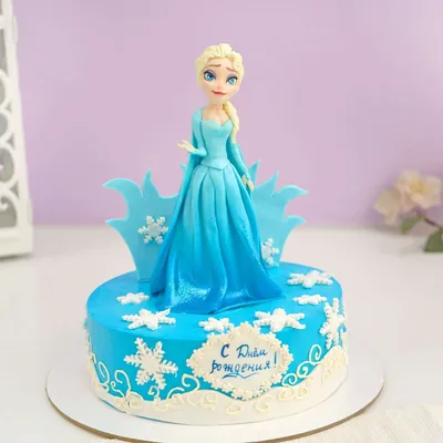PrinTort Вафельная картинка на торт девочке Холодное сердце Эльза