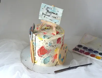 Торт для юной художницы | Desserts, Cake, Food