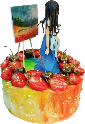 Торт Художнице на 11 лет 0903320 стоимостью 13 750 рублей - торты на заказ  ПРЕМИУМ-класса от КП «Алтуфьево»