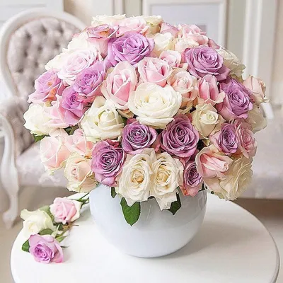 Купить пионовидные розы peach в коробке в Волжском в интернет-магазине  «Империя Цветов»