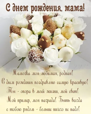 Картинка для поздравления с Днём Рождения любимой маме - С любовью,  Mine-Chips.ru