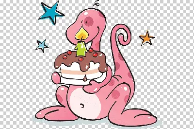 Торт на день рождения С Днем Рождения Динозавр, Мультяшные торты  динозавров, мультипликационный персонаж, фотография, свеча png | Klipartz