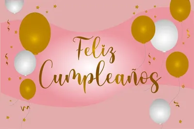 Feliz Cumpleanos Поздравительная Открытка Днем Рождения Испанском Языке  Открытой Коробкой Векторное изображение ©nektoetkin 204076684