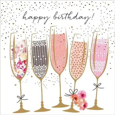 стильные открытки с днем рождения: 5 тыс изображений найдено в  Яндекс.Картинках | Champagne birthday, Happy birthday illustration, Happy  birthday greetings
