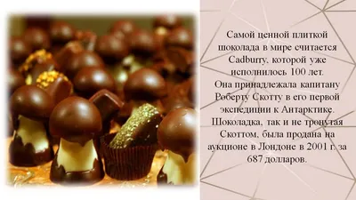 Всемирный день шоколада отмечается 11 июля