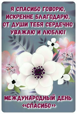 Международный день спасибо. Открытка спасибо. 11 января в 2023 г |  Открытки, Поздравительные открытки, Идеи подарков