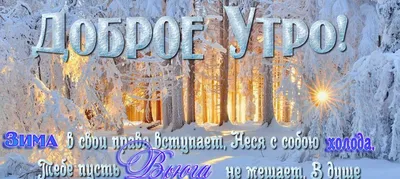 Зимние открытки \"Доброго утра!\" (236 шт.)